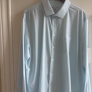 &Collar Performance Athletic Fit Dress Shirt Size 2XL